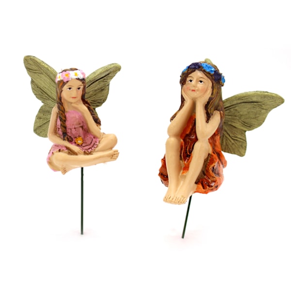 6 stk. Mini Havefigurer Elver Dekoration til Fe Udendørs Havegård Hjem Mini Fe Statue Figur Nem at bruge Gave