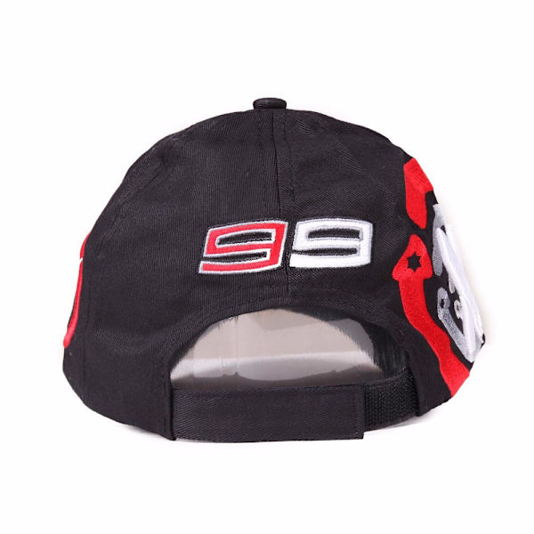 Nr 99 förare Lorenzo motorcykelkeps utomhussport racingkeps-FA5- black