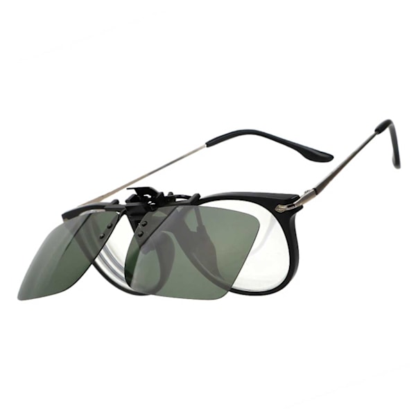 Klips-på Solbriller Sort Glas 40x58mm sort black