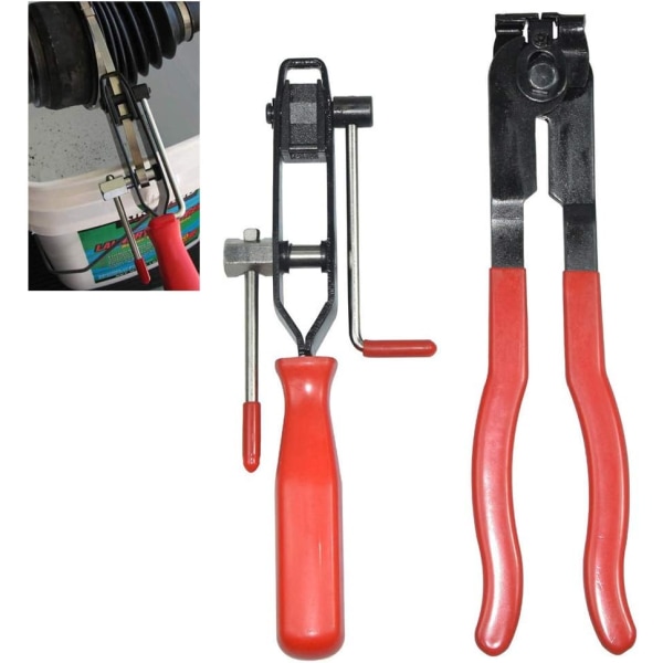 Slangklämma tång, 2 universal joint klämma tång och crimpning b