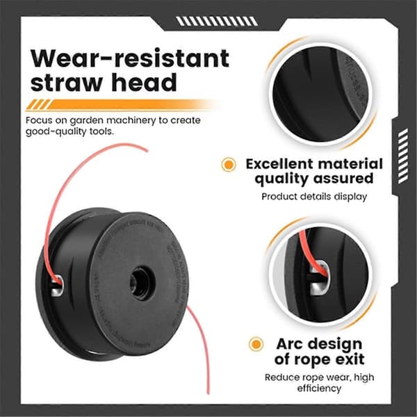 til Stihl FS55 FS56 FS66 FS76 FS90 Rep 4002 710 2168 25-2 Græsslåmaskinetilbehør -FA- black