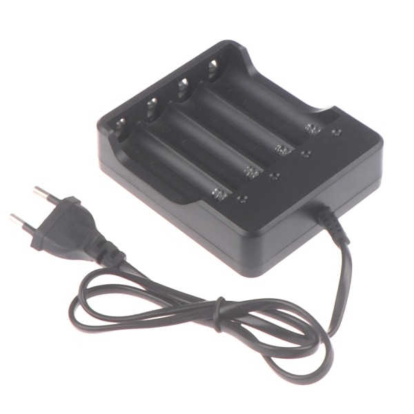 Lot 18650 Batteri Li-ion 3,7V Genopladelig Oplader SQBB