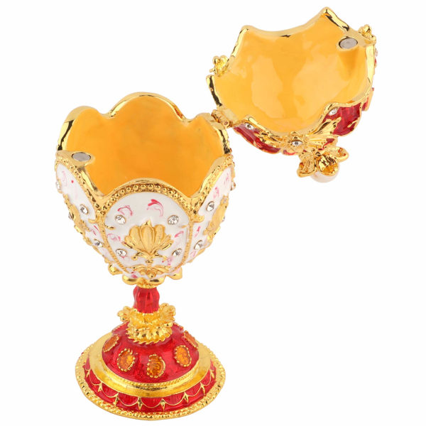 Korun Organisaattori Muna Keräilyesine Emaljoitu Pääsiäismuna Vintage Faberge Tyyli Diamante Korurasia Koriste Lahja
