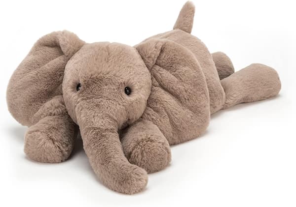 Jellycat Smudge Elephant Mjukdjur, Medium 13 cm - Elefant Mjukisdjur - Klassisk Barnpresent-FA-