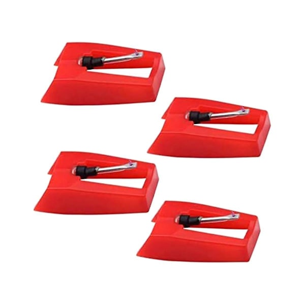 4-pack Ruby skivspelare nål skivspelare Stylus utbyte grammofon Vinyl skivspelare Stylus