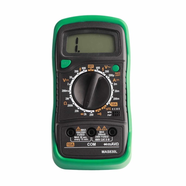 MAS830L Digital multimeter Bärbar högprecisionsknapp Elektrikermätare Digital voltmeter