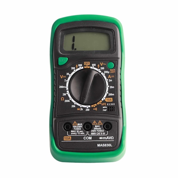 MAS830L Digital Multimeter Bærbar Høj Præcision Knapp Elektriker Måler Digital Voltmeter 0.4