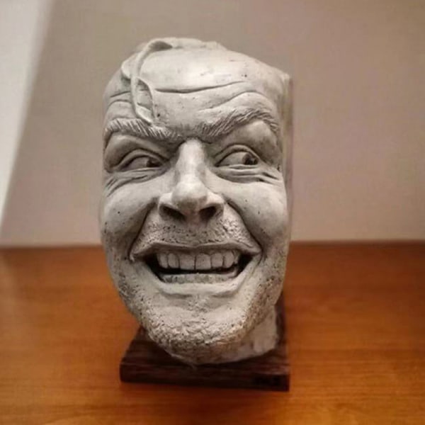 Skulptur av det lysande bokstödsbiblioteket Johnny Skulptur dekor 1pc