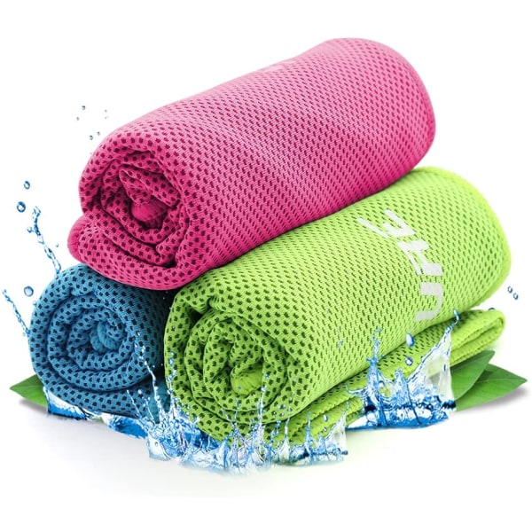 3-pack kylhanddukar - Snabbkylning, mjuka, andningsbara och svala