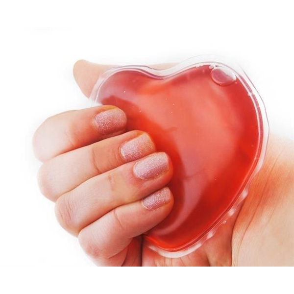 2-pack - Handvärmare Hjärta - Värmer dina händer red 150