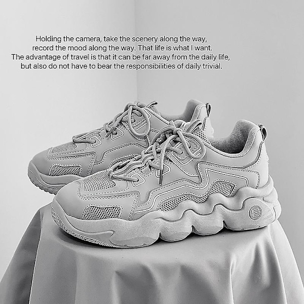 Herrsneakers Andas Løpesko Mote Sportsko 3Azl119 Grå Gray 42