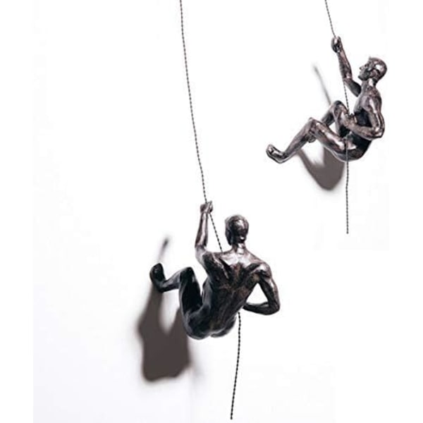 3x Pronssi Kiipeily Rappelling Miehet Trio Riippuva Koristeet Hahmot Sarja kolme kiipeilijää