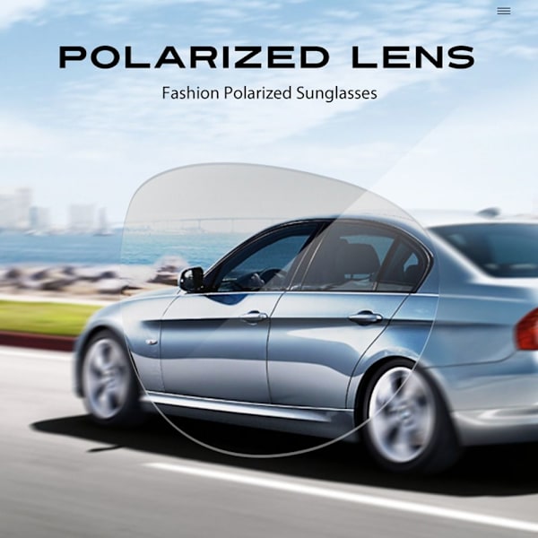 Polarisoidut aurinkolasit TR90 Urheiluauton ajo Kalastus Aurinkolasit UV400 suojaus Black-Ice Blue