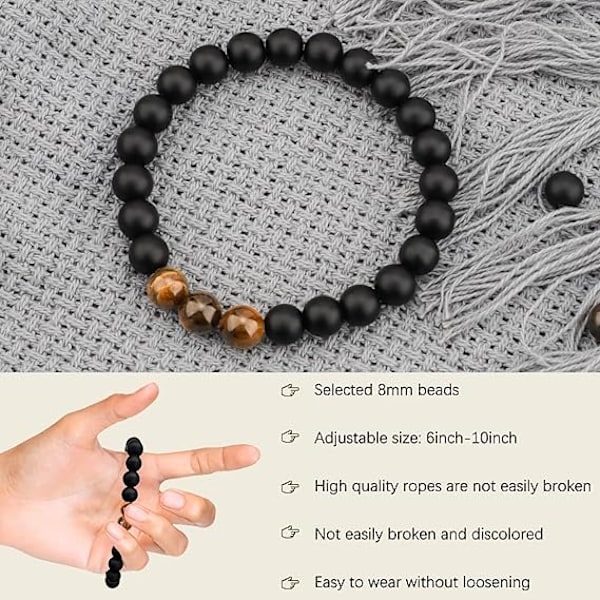 Armband Present till Pojkvän Man Pappa Son Morfar Bror Fästman Brorson, Present Idéer till Män Honom Pojkar