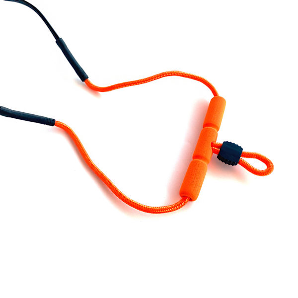 Justerbare sportsolbriller sikkerhetsholder flytende sperrestropp brillerholder, svart, 4-pakning