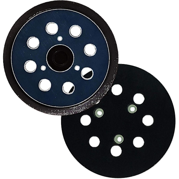 2-pak 2 x 8-huls 125 mm excenterslipningsdyna kompatibel med Makita M9204 Bo5030 Bo5031 Dbo180z Bo8041 Dbo180rmj Bo5041 Bo50111 Bo5012. [fw]