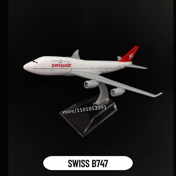 1:400 Skala metall flygplan replika DHL Boeing 757 flygplan Diecast modell flygplan hemmakontor miniatyrleksaker för barn - Perfekt 106.Swiss B747