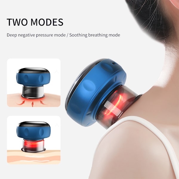 Massage Apparat til Fjernelse af CelluliteSmart Cupping Terapi Massageapparat Med Rød Lys Terapi Elektrisk Cupping