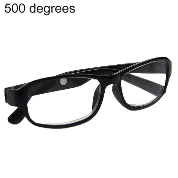 Læsebriller +4.5 +5.0 +5.5 +6.0 Dioptrier Optiske Linser Briller Sort-FA- Black 5