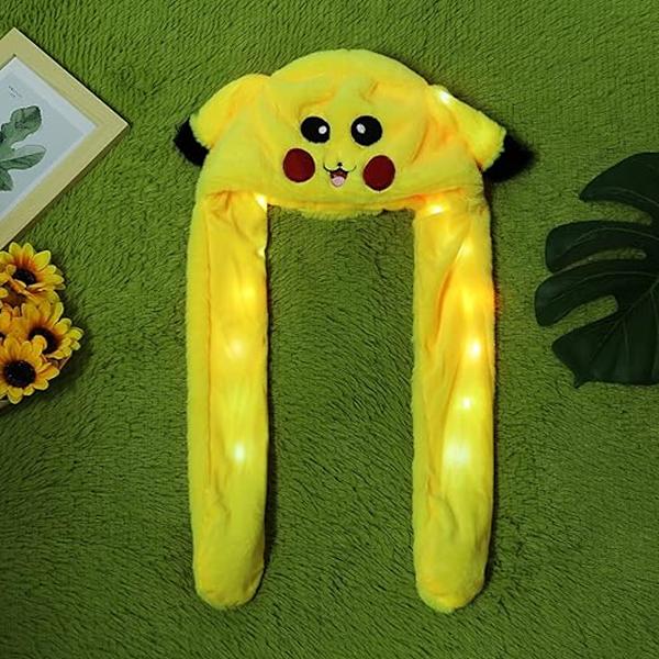 Pikachu Pikachu Pelshue Kaninører Flyttende Hoppende Pelshue Morsom Kanin Plysj Pelshue Pelshue V1