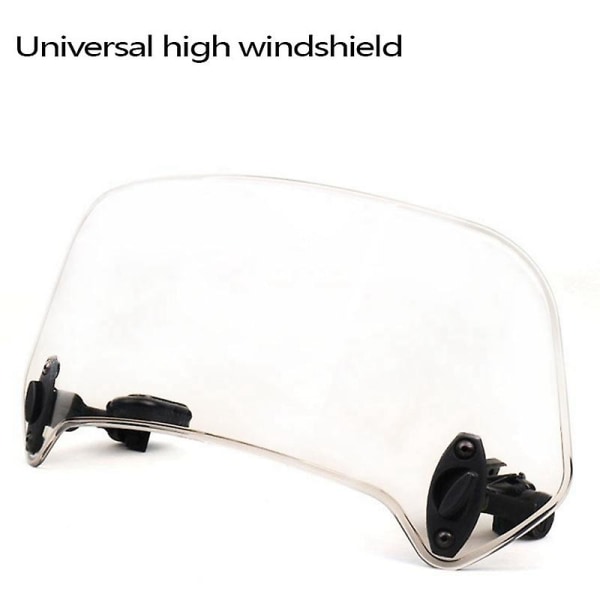 Transparent Universal Motorcykel Justerbar Vindruteforlengelse Vindrute Spoiler Luftdeflektor