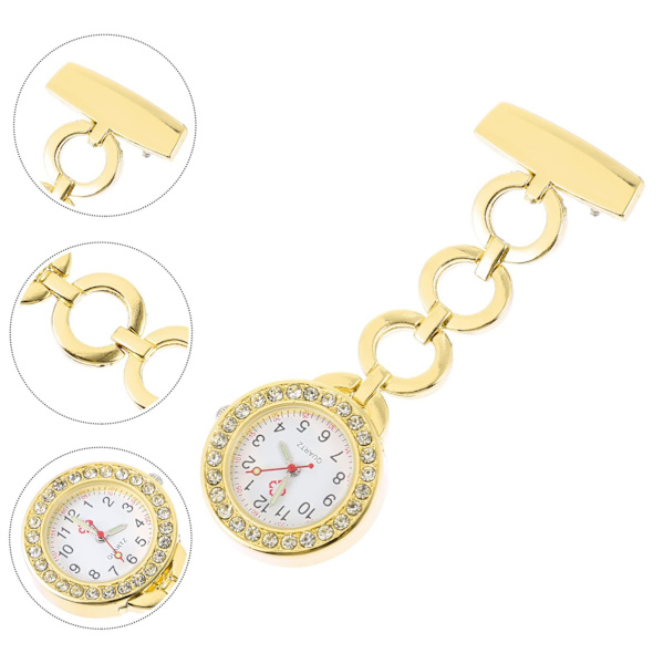 Sygeplejerske lommeur sygeplejerskeur reversur broche sygeplejerskeur