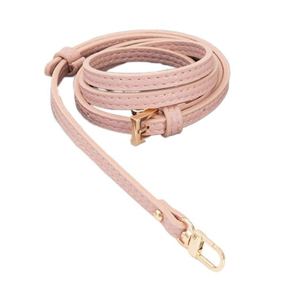 Transformation af taske tilbehør til Longchamp mini taske remme stansfri skulderrem i ægte læder Crossbody Conversion hængespænde Pink-gold Strap