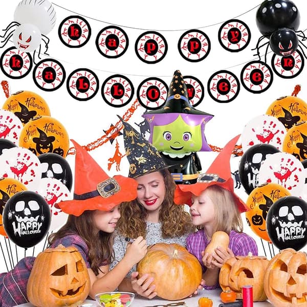 35 deler Halloween festdekorasjoner banner Happy Halloween-FA-