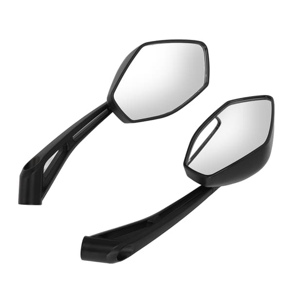 2 pcs Motorcycle Rearview Mirror Clear Vision Wide Angle Shockproof Handlebar Side Rearview Mirror Universal for Scooter-FA- 1.2