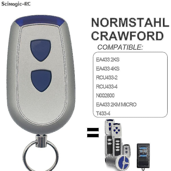 Normstahl Crawford Garage Fjärrkontroll Normstahl Ea433 Fjärrkontroll Garageport 43392mhz Rolling Code Ea433 2km 2 4ks Gate Control [DB] Style1