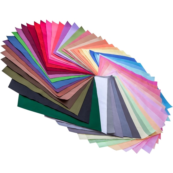 50 stk. 20 x 20 cm Multi-Colors Blandet Bomulds Patchworkstof