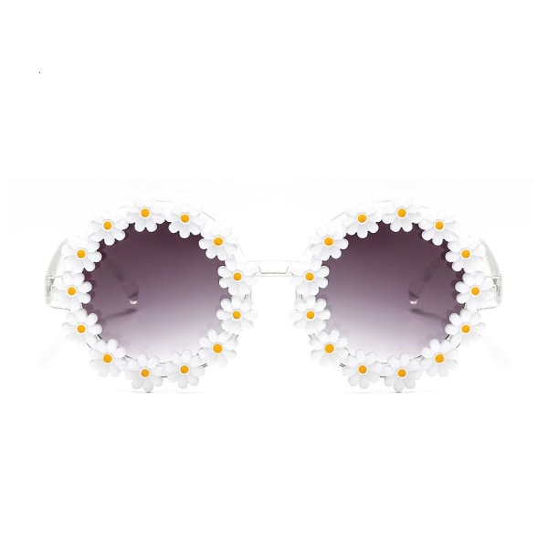 Vintage Daisy Solglasögon för Dam - Runda Fashion Solglasögon