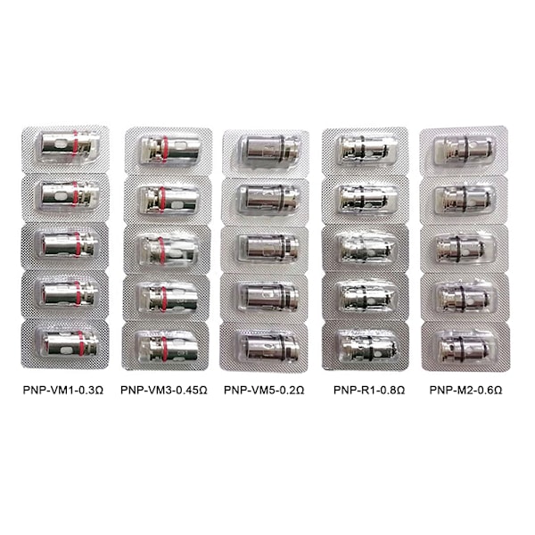 5 st/kartong Voopoo PNP Coil VM1/VM3/VM5/R1/M2 Atomisering Ersättning