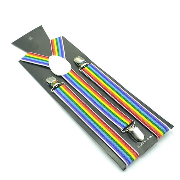 Hängslen Pride Regnbåge multicolor Polyester