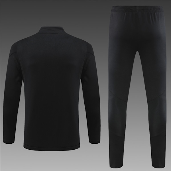 23-24 Ny sæson Manchester United Voksen/børnetrøje lang sæt sort black XL