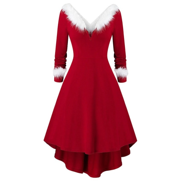 Aikuisten joulujuhlamekko Fancy Dress Xmas Red Costumes 3XL