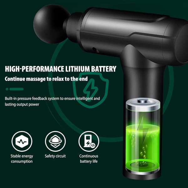 Muskelmassager med LED-ladeindikator, 6 massagehoveder - FA-