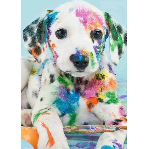 Diamantmaleri Dyr Hund Full Square Diamantmaleri Ho