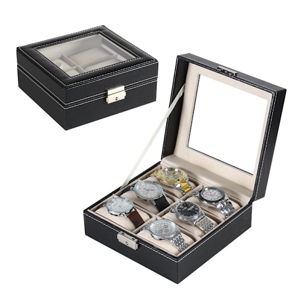 Klockbox / Klocklåda / Urbox för 6 klockor black 760