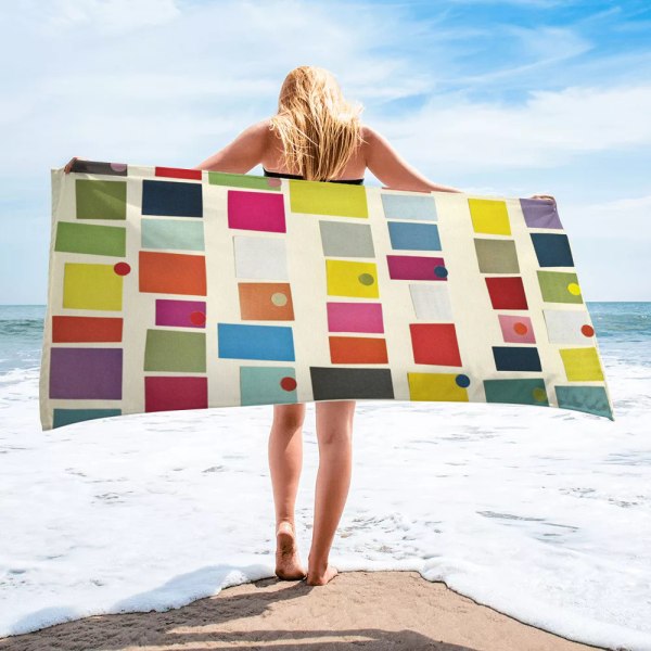 Mikrofiber Strandhåndkle, Rasktørkende Absorberende Tynn Håndkle