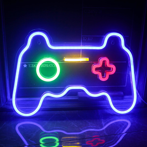 Spelformad Neon Skylt Led Vägg Neonljus Coola Natt Skyltar Usb
