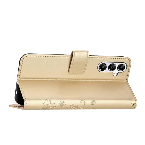 Til Samsung Galaxy A56 5G Etui PU Læder Pung Etui med Rem Multicolor-FA- Multicolor Style I