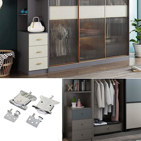 Deler Skyvedørsgarderobe Caster, Skyvedørsmøbelhjul