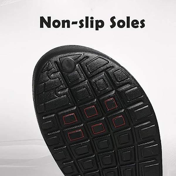 Unisex-korkkisandaalit Casual Tofflor Nopeakuivuva Musta Black 40