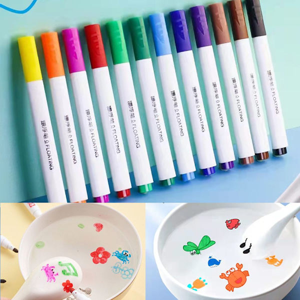 12 kpl taikaa vesiväri kynät Whiteboard-tussit