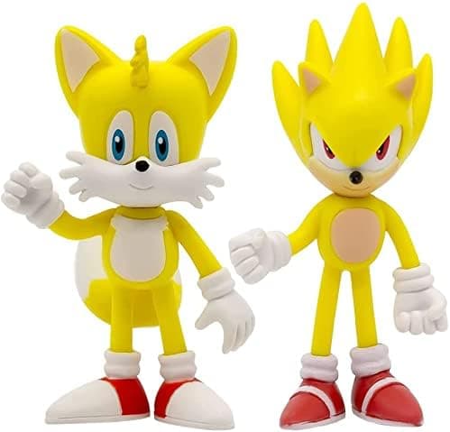 Sonic Actionfigur, 8 cm høy, Sonic Sonic Actionfigur Samleobjekter (6-pakning)-FA-