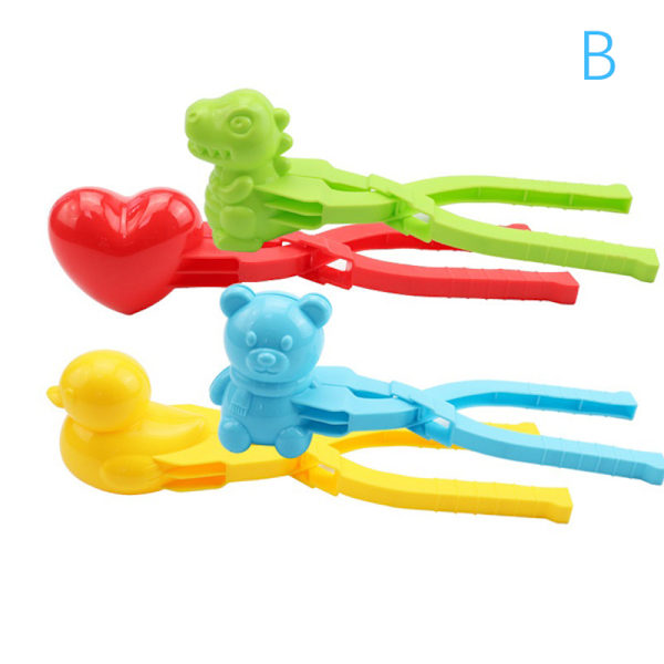 4 st Cartoon Snowball Maker Plast Clip Sand Snow all Form B