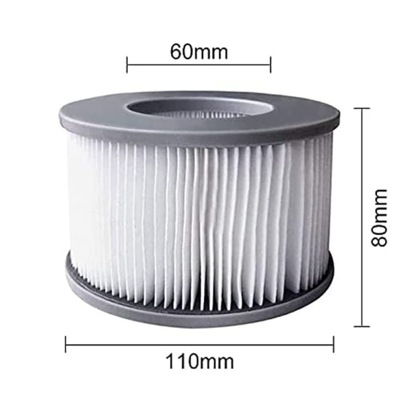Set med 2 MSpa poolfilter