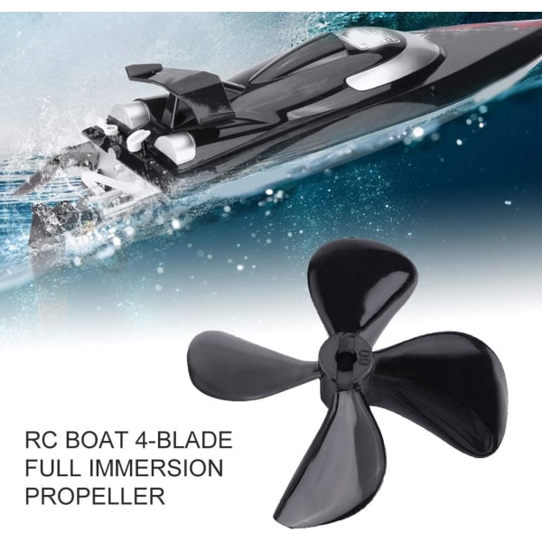 RC-båt 4-bladig propeller, 2 stycken pro & revers propeller