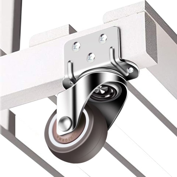 4 kpl. pyöriviä pyöriä 50 mm, 100 kg huonekalupyörät, L-tyyppi Fu